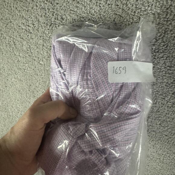 Robert Graham Shirt Mens Large Purple Plaid Button Up - Picture 10 of 10